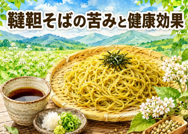 韃靼そばが苦い・まずいと感じる理由と、ルチン豊富な蕎麦の健康効果の特徴
