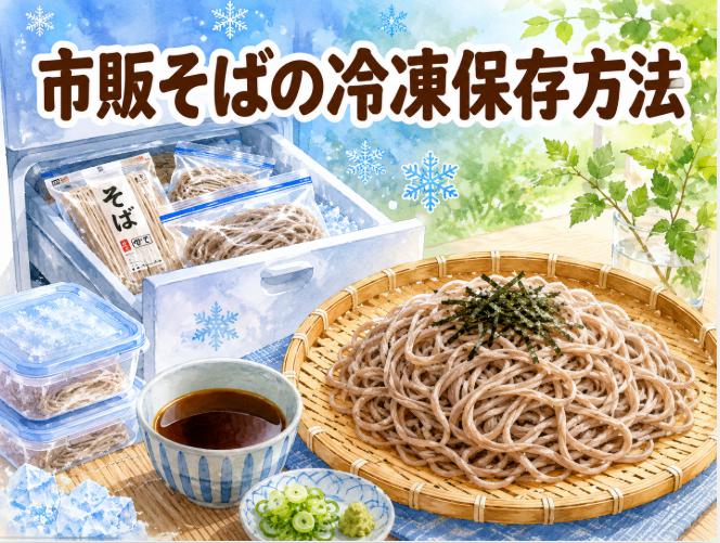 コンビニの市販そばを冷凍できる！蕎麦の冷凍保存方法を徹底解説