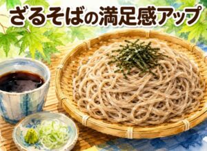 ざるそばが物足りない理由と蕎麦の量で満足感を得る食べ方