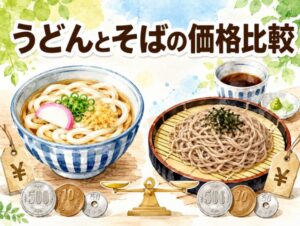 うどんとそば、どっちが安い?外食の値段とコスパを徹底比較