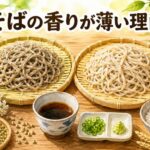 そばの香りがしない蕎麦の風味が薄い原因は十割と二八の違いにあった