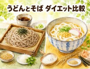 うどんそば比較!カロリー・糖質・栄養から判明する、ダイエット中はどっちが太らないのか