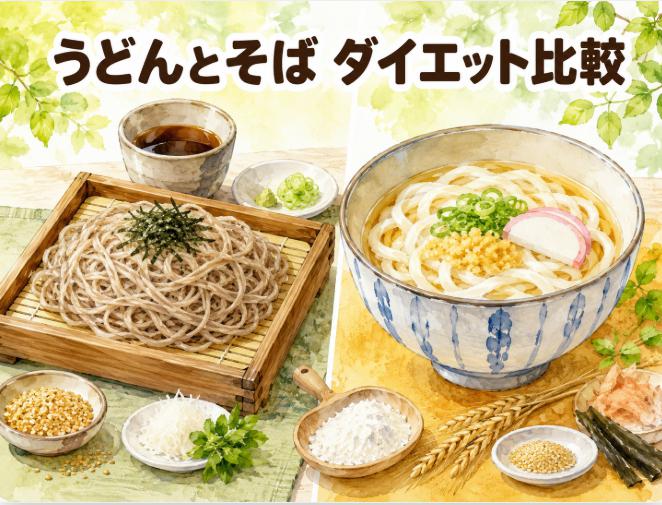 うどんそば比較!カロリー・糖質・栄養から判明する、ダイエット中はどっちが太らないのか