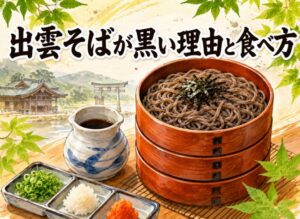 出雲そばが「黒い」「まずい」と言われる理由｜島根の割子そばの特徴と正しい食べ方