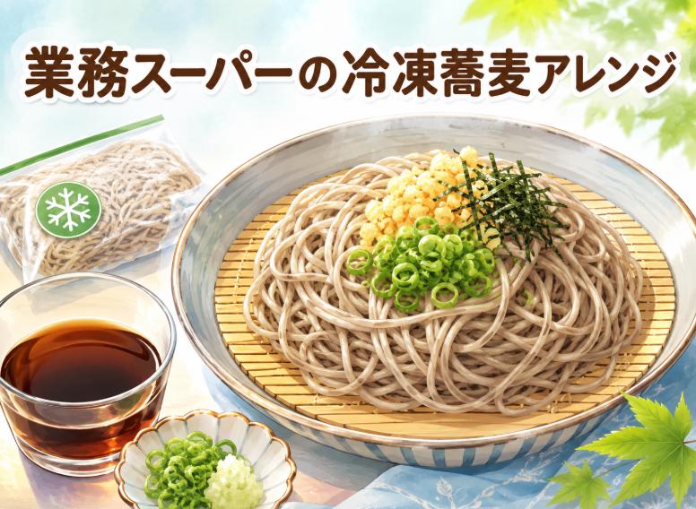 業務スーパーの冷凍蕎麦で簡単アレンジ!市販そばの調理方法とレシピ5選