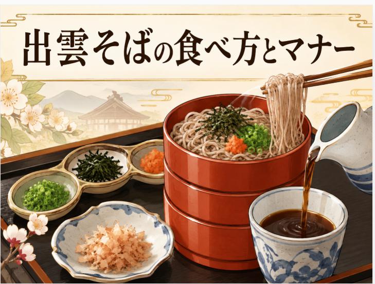 出雲そばの食べ方がわかる!割子そばの正しいつゆのかけ方とマナー