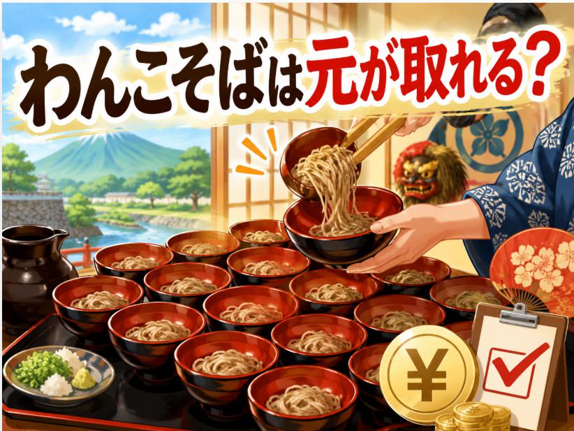わんこそば元取れる？岩手盛岡の量と料金を徹底検証【体験レポ】