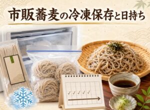 スーパーで買った市販蕎麦の冷凍保存方法と日持ち期間を徹底解説