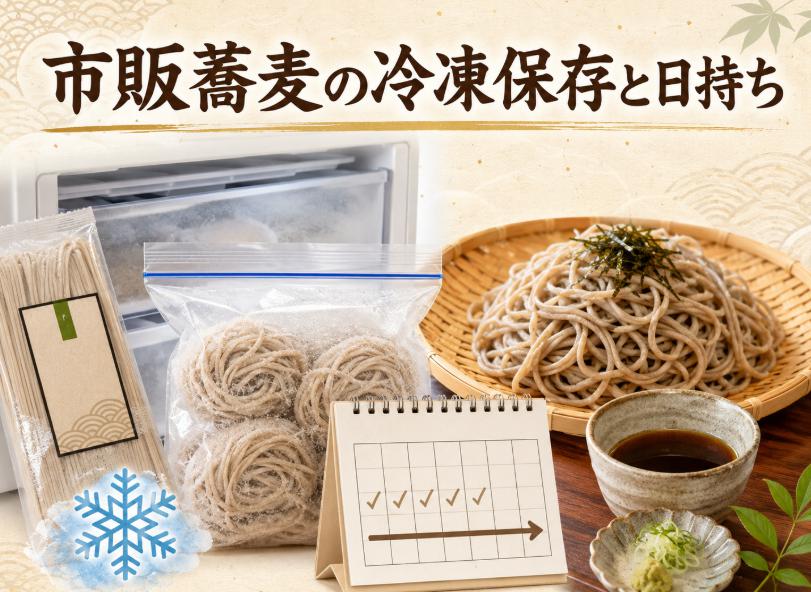 スーパーで買った市販蕎麦の冷凍保存方法と日持ち期間を徹底解説