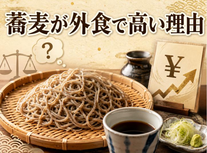 そば・蕎麦が外食で値段が高い理由とコスパが悪い本当の訳