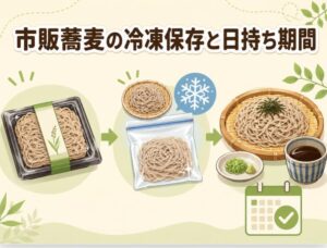 スーパーで買った市販蕎麦を冷凍保存する方法と日持ち期間を徹底解説