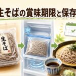 スーパーの市販の生そばを長持ちさせる！賞味期限と保存方法の完全ガイド