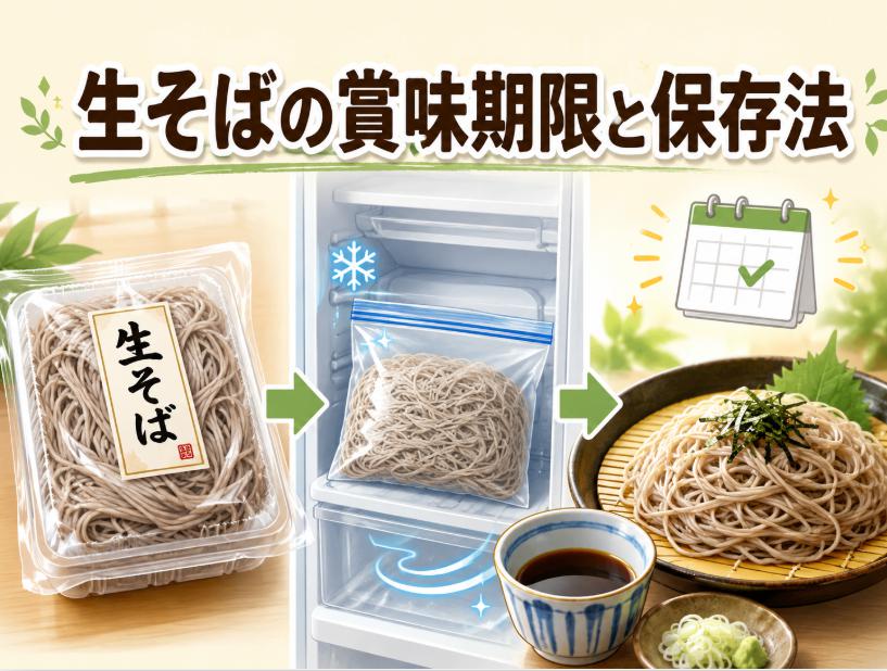 スーパーの市販の生そばを長持ちさせる!賞味期限と保存方法の完全ガイド