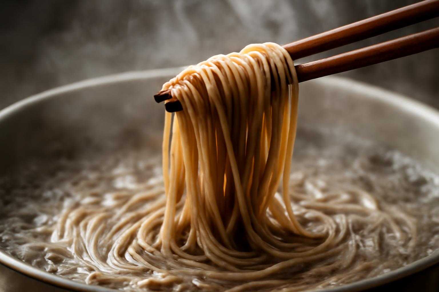 乾麺そばのコシを引き出す!プロが教える出し方のコツ完全ガイド