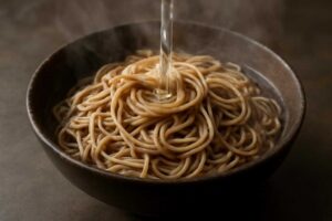 市販そばのぬめりを取る正しい方法｜裏技で食感が変わる