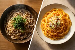 そば VS パスタ、栄養価の徹底比較！健康的な選択はどっち？