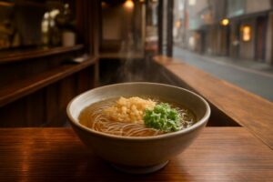ドランク塚地のふらっと立ち食いそばで話題!西新橋の元祖冷かけを味わう魅力とは?