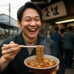 ドランク塚地のふらっと立ち食いそば、甲府駅前で話題のコラチャーそばを実食！味の秘密とは？